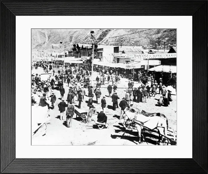 Framed Print : Dawson During the Klondike Gold Rush Framed Print : Dawson During the Klondike Gold Rush