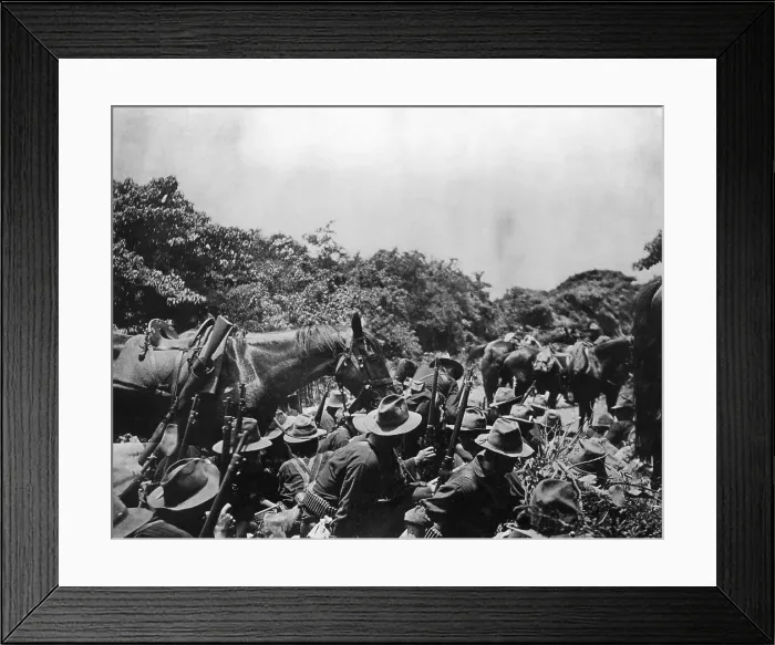 Framed Print : 16th Infantry in San Juan Creek Framed Print : 16th Infantry in San Juan Creek