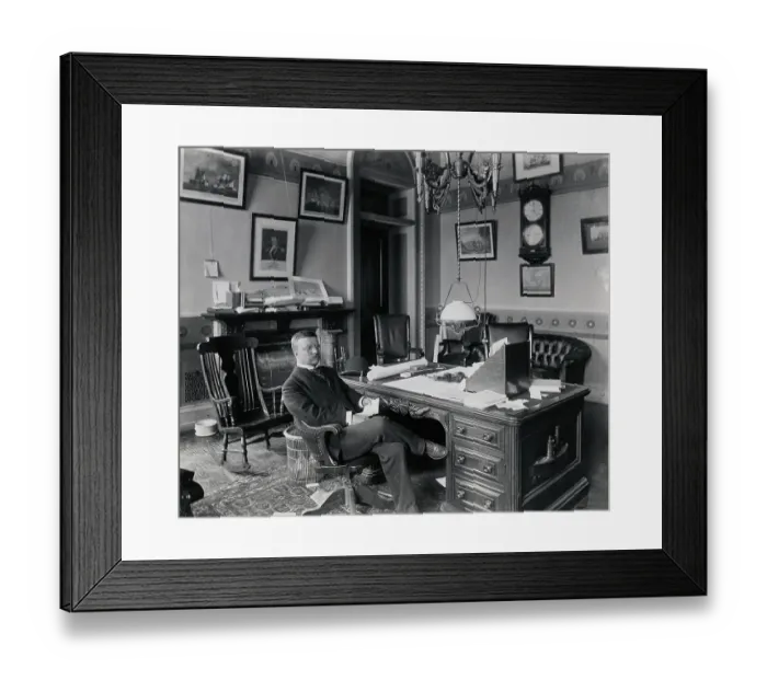 Framed Print : Theodore Roosevelt in Office Framed Print : Theodore Roosevelt in Office
