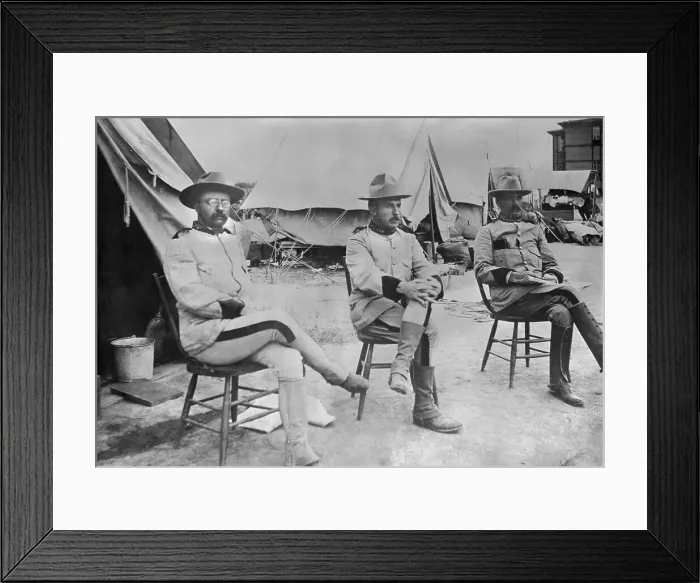 Framed Print : Theodore Roosevelt During Spanish-American War Framed Print : Theodore Roosevelt During Spanish-American War