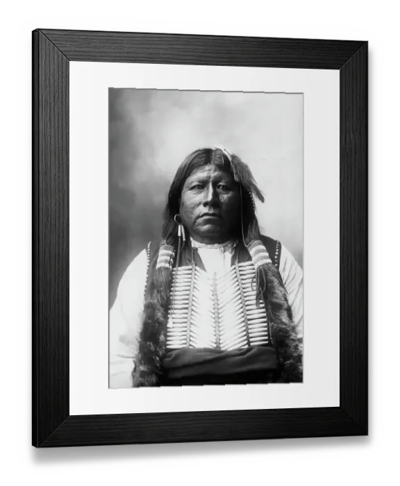 Framed Print : Tonkawa Native American Chief