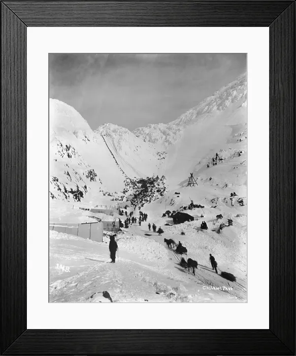 Framed Print : Klondike Gold Rush Scene Framed Print : Klondike Gold Rush Scene
