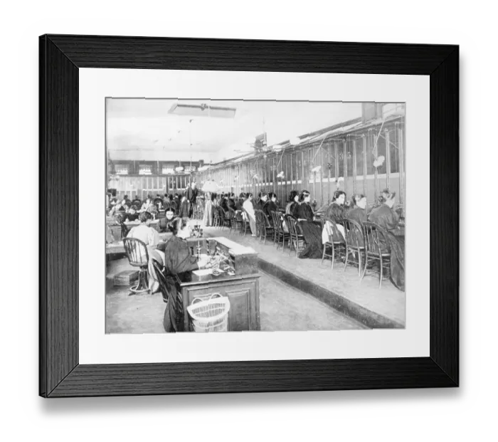 Framed Print : Interior of Telephone Exchange