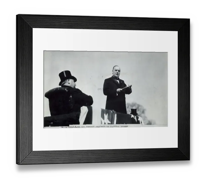 Framed Print : William Mckinley Addressing Public Framed Print : William Mckinley Addressing Public