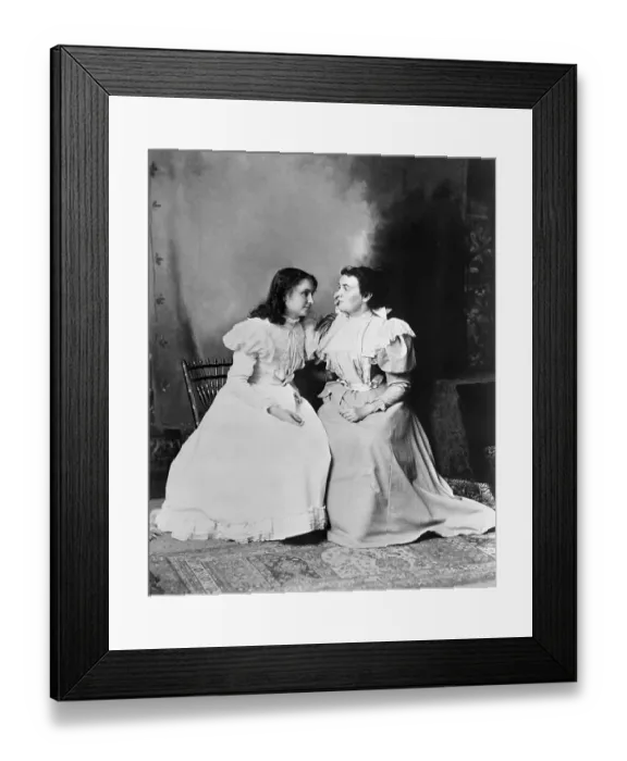 Framed Print : Helen Keller and Anne Sullivan Framed Print : Helen Keller and Anne Sullivan