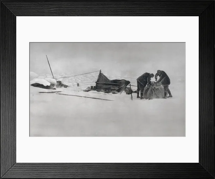 Framed Print : Salomon Andree and Knut Frankel Packing up Camp Framed Print : Salomon Andree and Knut Frankel Packing up Camp