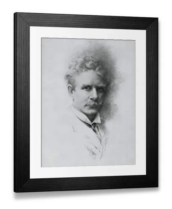 Framed Print : Portrait of American Writer Ambrose Bierce Framed Print : Portrait of American Writer Ambrose Bierce
