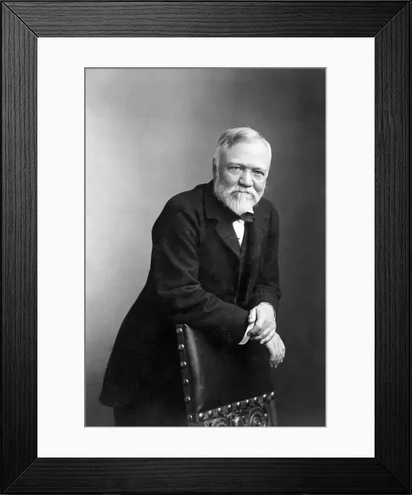 Framed Print : Portrait Of Andrew Carnegie Framed Print : Portrait Of Andrew Carnegie