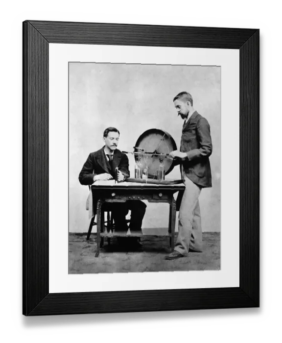 Framed Print : Edward C. Jerman W / X-Ray Apparatus Framed Print : Edward C. Jerman W / X-Ray Apparatus