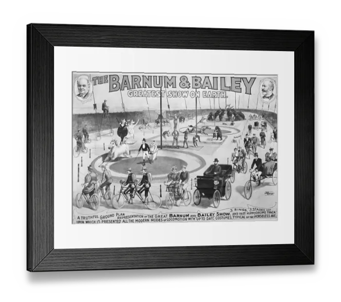 Framed Print : Barnum And Bailey Circus Advertisement Framed Print : Barnum And Bailey Circus Advertisement