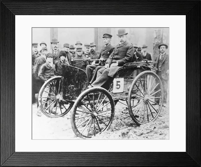 Framed Print : First Auto Race From Chicago To Evanston Framed Print : First Auto Race From Chicago To Evanston
