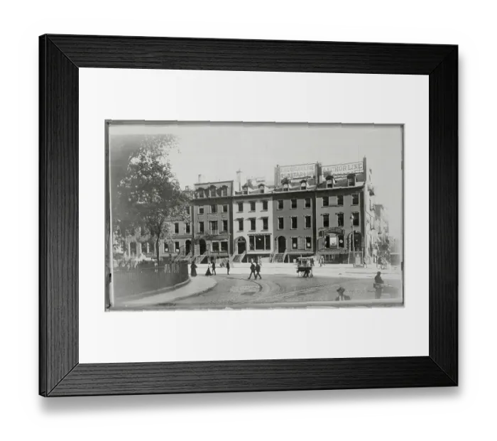 Framed Print : Row of Old Houses in Bowling Green