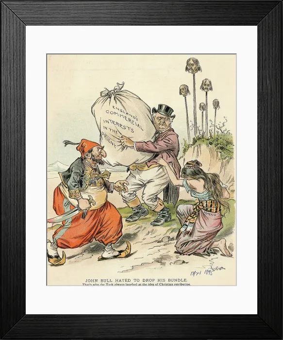 Framed Print : Englishman Makes Money As Turks Invade Framed Print : Englishman Makes Money As Turks Invade