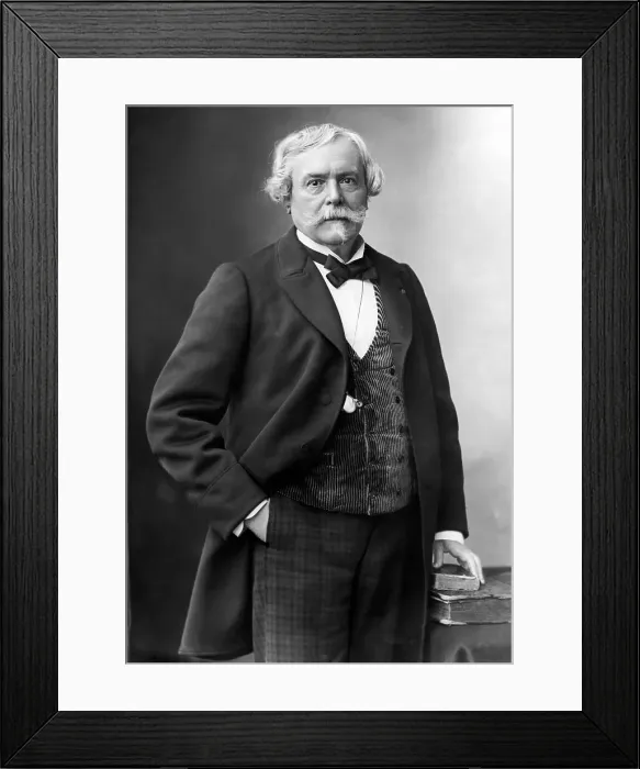 Framed Print : Portrait of Edmonde de Goncourt Framed Print : Portrait of Edmonde de Goncourt