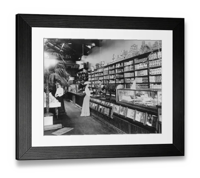 Framed Print : Interior of Rural Frontier Country Store Framed Print : Interior of Rural Frontier Country Store