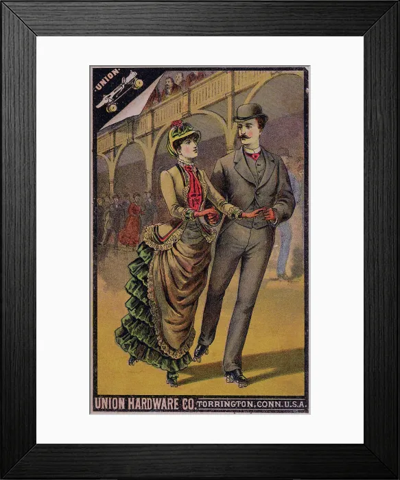 Framed Print : Advertisement for Union Hardware Company Roller Skates Framed Print : Advertisement for Union Hardware Company Roller Skates