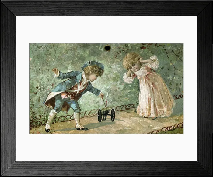 Framed Print : Continental Fire Ins. Co. Calendar 1894 Framed Print : Continental Fire Ins. Co. Calendar 1894