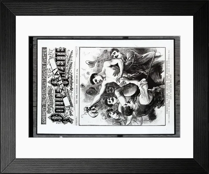 Framed Print : Boxer Corbett Given Ovation Framed Print : Boxer Corbett Given Ovation