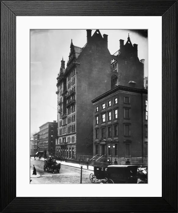 Framed Print : View Of Waldorf Looking South Of 5Th Ave
