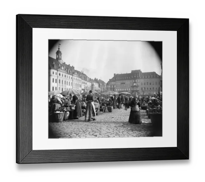 Framed Print : Market Square in Dresden, Germany Framed Print : Market Square in Dresden, Germany