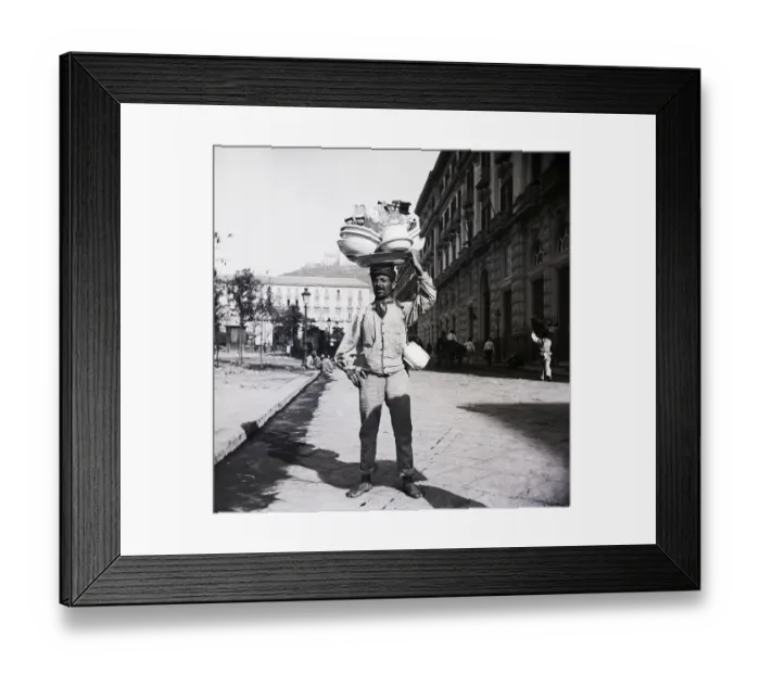 Framed Print : China Dealer In Naples Italy