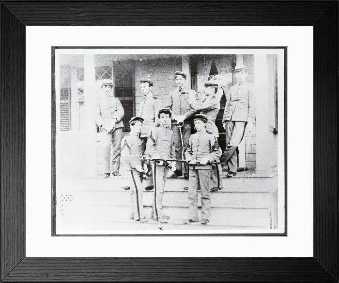 Framed Print : Young Cecil B. DeMille Posing With Military School Peers Framed Print : Young Cecil B. DeMille Posing With Military School Peers