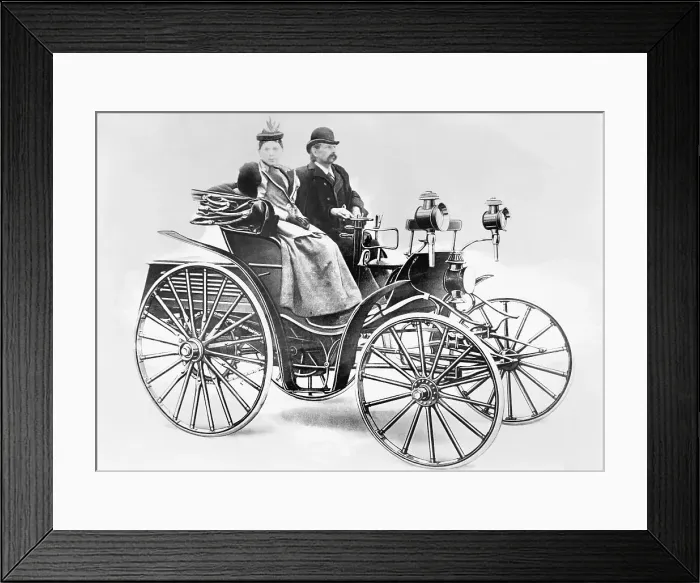 Framed Print : First Four-Wheeled Benz Automobile Framed Print : First Four-Wheeled Benz Automobile