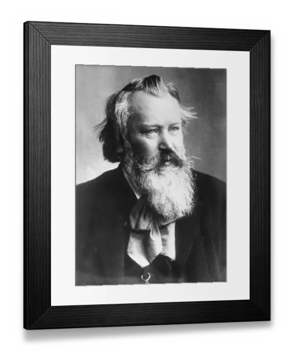 Framed Print : Composer Johannes Brahms in Suit Framed Print : Composer Johannes Brahms in Suit