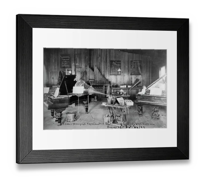 Framed Print : Edison's Experimental Department Framed Print : Edison's Experimental Department