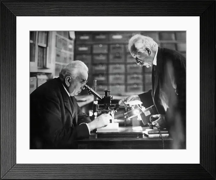 Framed Print : Lumiere Brothers At Work In Laboratory Framed Print : Lumiere Brothers At Work In Laboratory