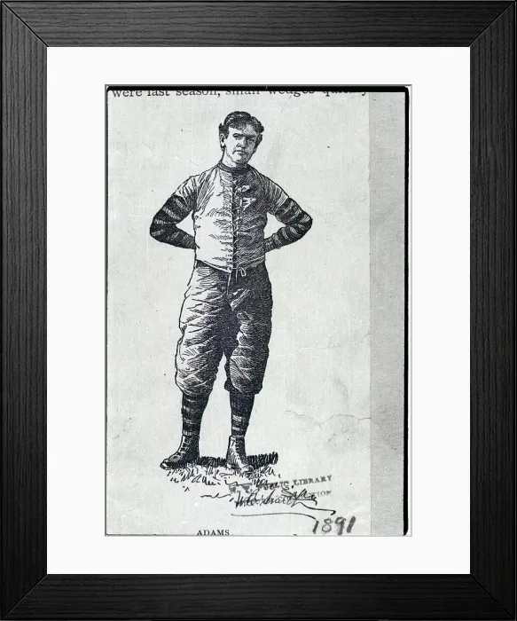 Framed Print : Typical Football Outfit, 1891 Framed Print : Typical Football Outfit, 1891