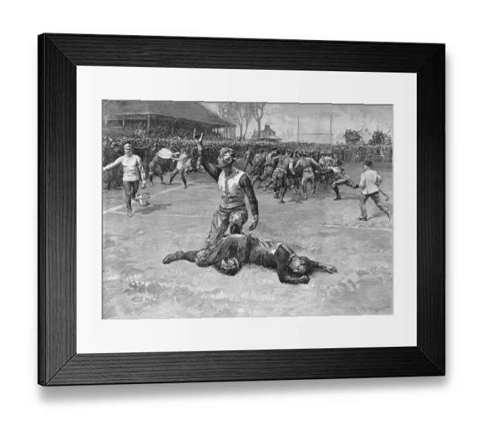 Framed Print : Injured Player Lying on the Field Framed Print : Injured Player Lying on the Field