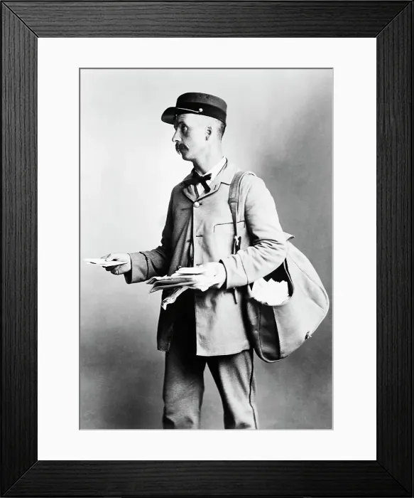 Framed Print : Chicago Postman Framed Print : Chicago Postman