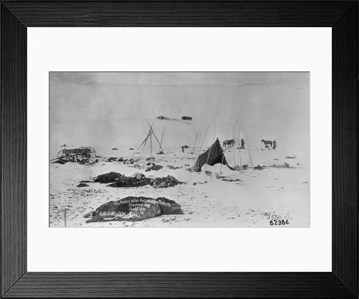 Framed Print : Wounded Knee Battle Site Framed Print : Wounded Knee Battle Site