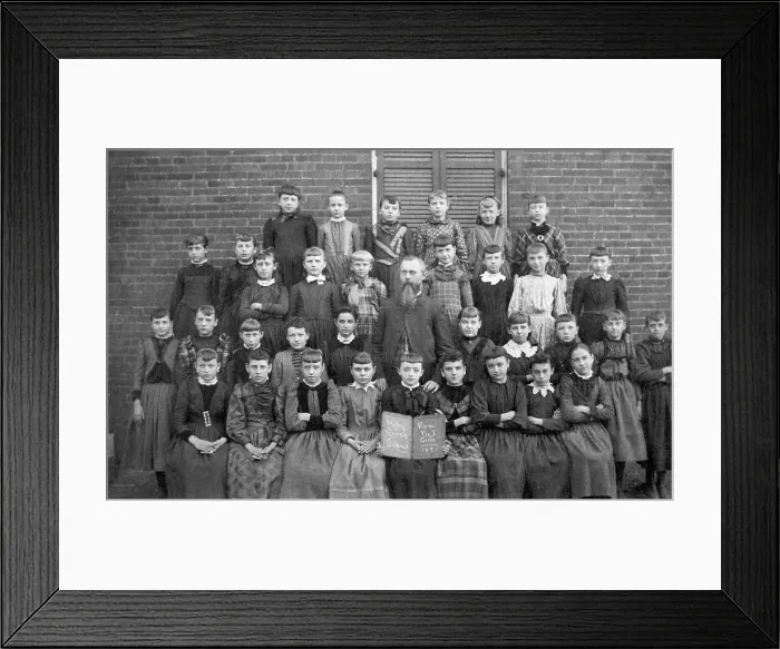 Framed Print : Class Picture Of Girl's School Framed Print : Class Picture Of Girl's School