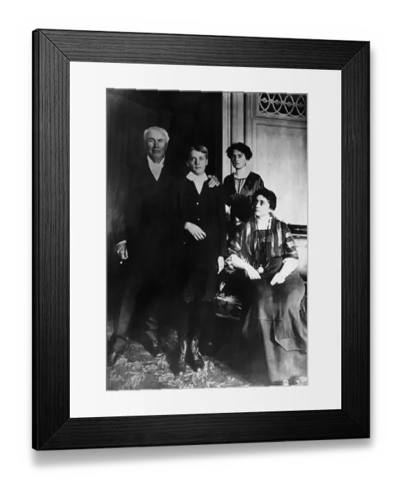 Framed Print : Thomas Alva Edison and Family Framed Print : Thomas Alva Edison and Family