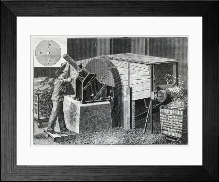 Framed Print : Machine For Cutting Wood;Cellulose Produ Framed Print : Machine For Cutting Wood;Cellulose Produ