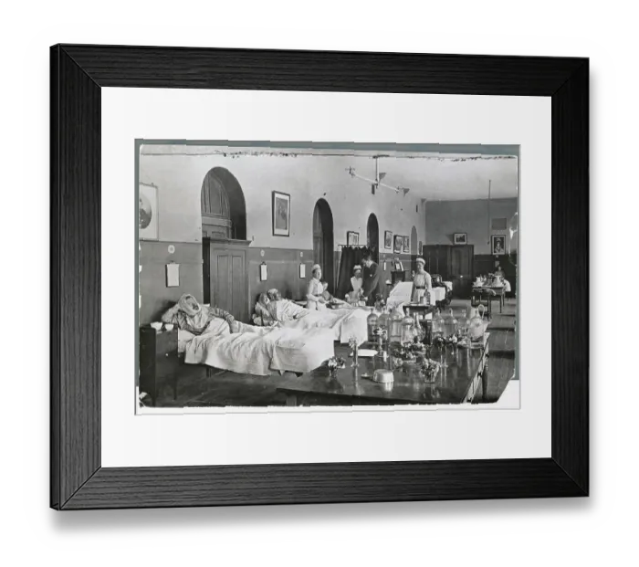 Framed Print : Nurses Attending to Patients Framed Print : Nurses Attending to Patients