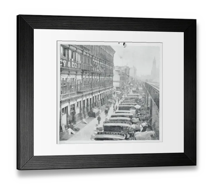 Framed Print : Trucks at Macy's Loading Docks Framed Print : Trucks at Macy's Loading Docks