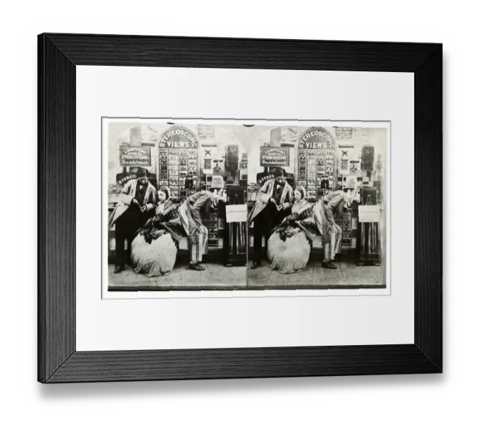 Framed Print : Promotional Stereoscope for Stereoscope Shop Framed Print : Promotional Stereoscope for Stereoscope Shop