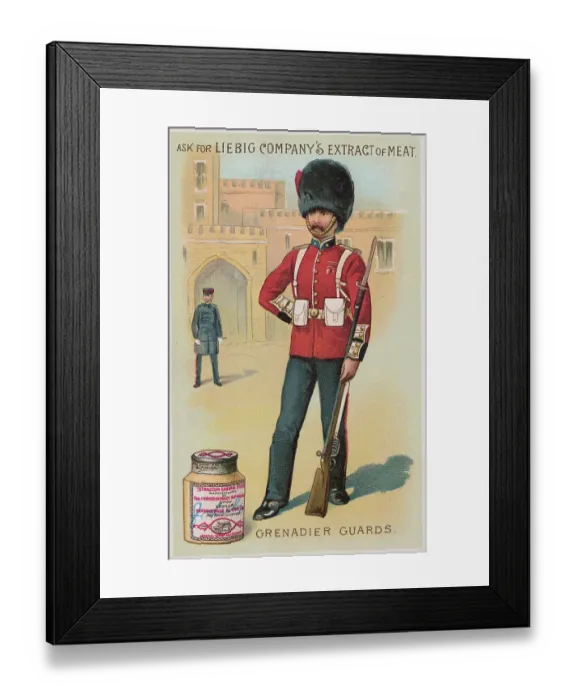 Framed Print : Commercial Card for Liebig Company's Extract of Meat Framed Print : Commercial Card for Liebig Company's Extract of Meat