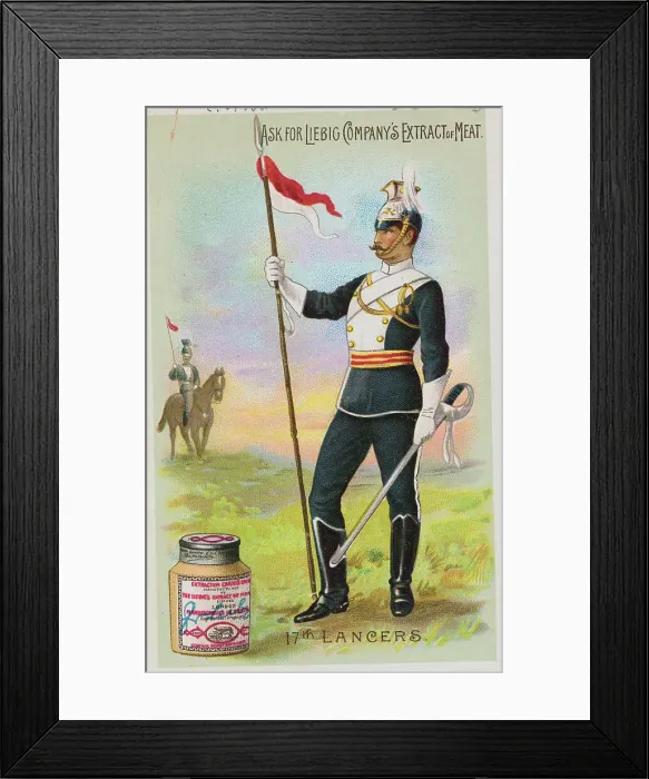 Framed Print : Commercial Card for Liebig Company's Extract of Meat Framed Print : Commercial Card for Liebig Company's Extract of Meat
