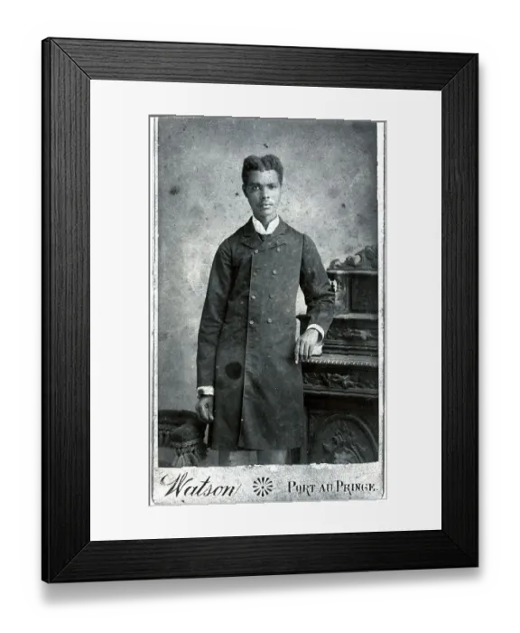 Framed Print : Photograph Of Well Dressed Haitian Man Framed Print : Photograph Of Well Dressed Haitian Man