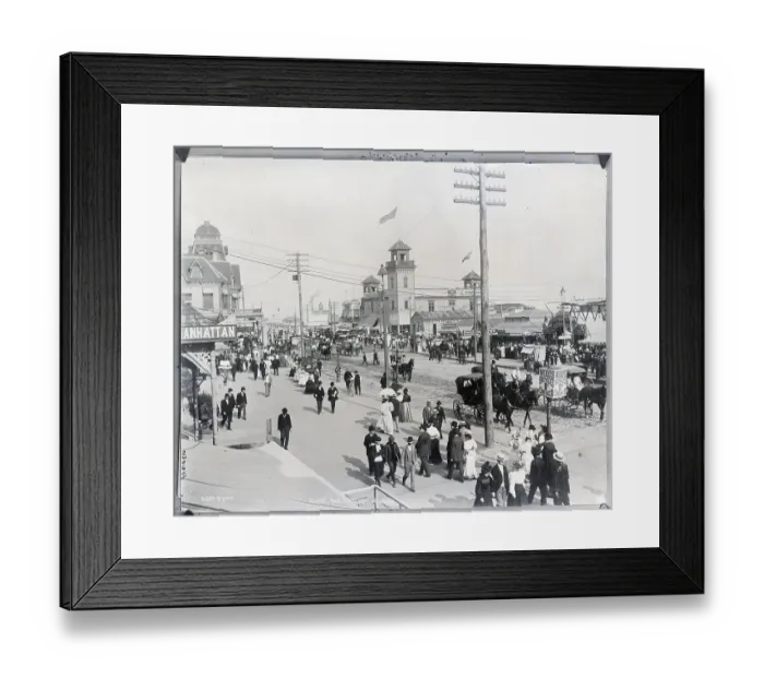 Framed Print : Coney Island In the 1890's Framed Print : Coney Island In the 1890's