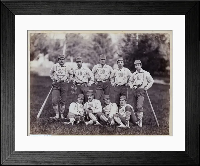 Framed Print : Baseball Team Of 1890S In Pose Framed Print : Baseball Team Of 1890S In Pose