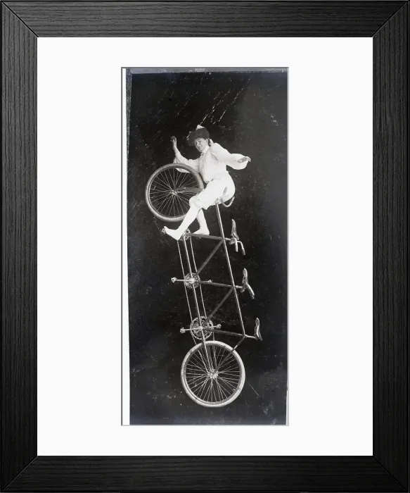 Framed Print : Minnie Kaufman Performing Tricks Framed Print : Minnie Kaufman Performing Tricks