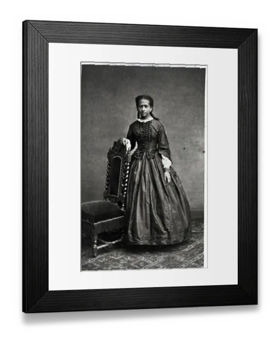 Framed Print : Photograph of Upper Class Black Woman Framed Print : Photograph of Upper Class Black Woman