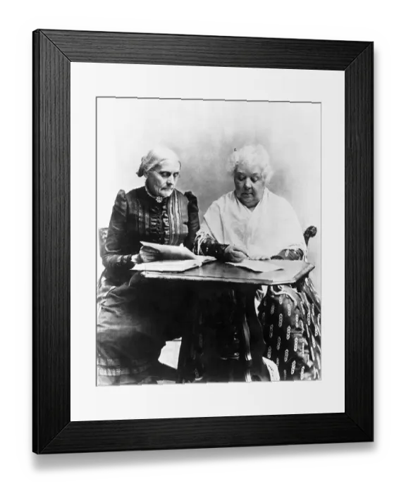 Framed Print : Susan B. Anthony and Elizabeth Cady Stanton Framed Print : Susan B. Anthony and Elizabeth Cady Stanton