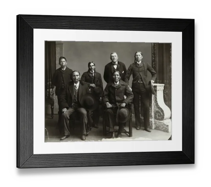 Framed Print : Delegation of Native American Comanches Framed Print : Delegation of Native American Comanches