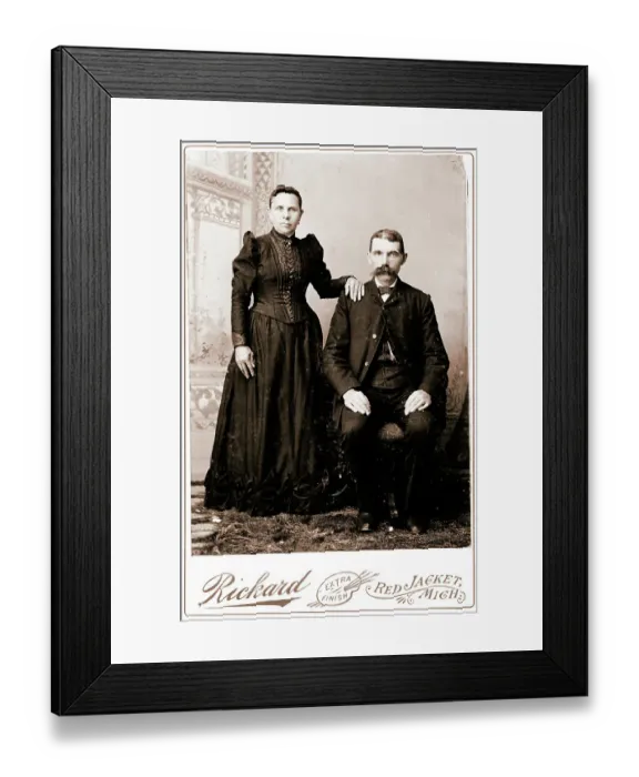 Framed Print : 1890s Couple Framed Print : 1890s Couple